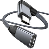 Right Angle Usb C Extension Cable 6Ft, 90 Degree Usb-C 3.1 Gen 2 10Gbps Male T