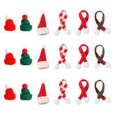 18 Pcs Mini Christmas Hats And Scarves Small Doll Size Santa Hats Christmas Wine Bottle Santa Hats Doll Xmas Hats Tiny Craft Santa Hats Party Supplies