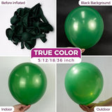 Green Balloons Latex Round Helium Party Balloons 100 Pack 12 inch