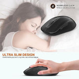 Wireless Number Pad And Mouse, 19 Keys Portable Ultra Slim 2.4Ghz 10 Key Usb Keypad And 3 Adjustable Dpi Silent Mouse Set For Laptop, Notebook, Desktop, Pc Computer - Use One Usb Receiver