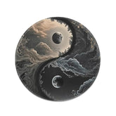 Round Mouse Pad, Yin-Yang Design - Stylish And Multifunctional, Suitable For Office, Study, And Computer Room (Tai Chi Pattern)