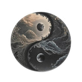 Round Mouse Pad, Yin-Yang Design - Stylish And Multifunctional, Suitable For Office, Study, And Computer Room (Tai Chi Pattern)