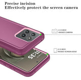 Phone Case For Motorola Moto Edge 5G 2025 Case, Heavy Duty Shockproof & Dropproof 3-Layer Cover Phone Case For Moto Edge 2025 (Wineredpink)