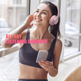 Bluetooth Headphones Over Ear, 65 Hours Playtime Wireless Headphones With Microphone, Foldable Lightweight Headset With Bass And Stereo Sound