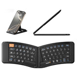 Ergonomic Foldable Keyboard, Xk03 Split Folding Travel Bluetooth Keyboard, Ultra Slim, Portable For Ipad, Iphone, Tablet, Laptop, Pc