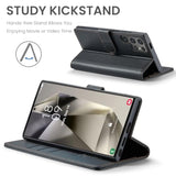 Wallet Case For Samsung Galaxy S24 Ultra, Rfid Blocking Credit Card Holder, Pu Leather Folio Flip Kickstand Protective Shockproof Cover For Galaxy S24 Ultra (Black)