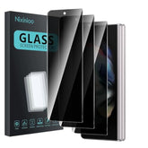 3 Pack Privacy Screen Protector For Samsung Galaxy Z Fold 3, Anti Spy Tempered Glass 9H Hardness, Black Protector Anti Spy, Bubble Free, Anti-Scratch