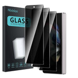 3 Pack Privacy Screen Protector For Samsung Galaxy Z Fold 3, Anti Spy Tempered Glass 9H Hardness, Black Protector Anti Spy, Bubble Free, Anti-Scratch