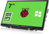 Raspberry Pi Screen, 7 Inch Portable Monitor External Display 800X480 Ips Screen Small Hdmi Monitor For Raspberry Pi 400/4/3/2/Zero/B/B+ Jetson Nano Win11/10/8/7 (Non-Touch)