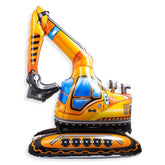 Excavator Balloon Construction Birthday Party Supplies Self Standing 4D Construction Balloons,Extra Large Construction Balloon For Construction Birthday Party Decorations (3D Digger)
