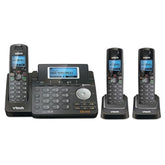 Ds6151-11 Dect 6.0 2-Line Expandable Cordless Phone + (2) Ds6101-11 Accessory Handset, Black