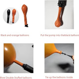 157pcs Fall Balloon Arch Kit Burnt Orange Terracotta Rust Cream Peach Balloons for Wedding