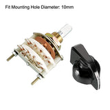 2P6T 2 Pole 6 Throw 2 Deck Band Channel Rotary Switch Selector With Plastic Knob