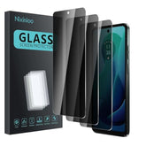3 Pack Privacy Screen Protector For Motorola Moto G 5G 2024 / Moto G Play 5G 2024, Anti Spy Tempered Glass 9H Hardness, Black Protector Anti Spy, Bubble Free, Anti-Scratch