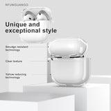 For Airpods 4 Protective Case, Soft Tpu Airpods 4Th Generation Protective Case, Transparent With Cleaning Kit, With Keychain, For Apple Airpods 4 Gen, Unisex -White