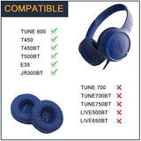 Headphones Replacement Earpads For Jbl Tune 600/ T450/ T450Bt/ T500Bt/ Jr300Bt/ E35, Ear Pad Replacement Cushions With Protein Leather & Memory Foam