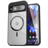 Pixel 9/9 Pro Magnetic Clear Case, MagSafe Compatible, Dual-Hybrid, Black