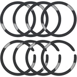 8-Pack Metal Rings for MagSafe Wireless Charger iPhone 13-16 Pro Max