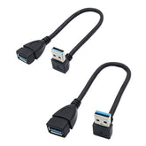 Male To Female Extension Cable - 2Pack Usb 3.0 Male To Female Adapter 7.9Inche