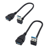 Male To Female Extension Cable - 2Pack Usb 3.0 Male To Female Adapter 7.9Inches (20Cm)