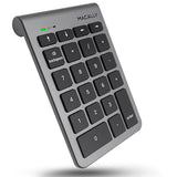 Bluetooth Number Pad For Laptop - Wireless Numeric Keypad - 22 Key Numeric Keypad For Data Entry, Numpad Compatible With Macbook, Ipad, Iphone, Ios, Laptop, Pc, Android