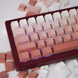 Pbt Doubleshot Gradient Keycaps Set Backlit Pink Shine Through Custom Oem Prof