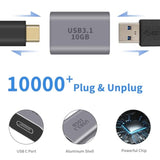 Usb C Female To Usb Female Adapter 3.1 Gen2, 10Gbps Bi-Directional Type C To Type A Adapter Otg Adapter Support Data Sync And Charging For Laptop, Pc, Iphone, Macbook Pro, Laptop