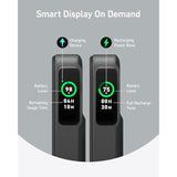 Anker MagGo Power Bank, Qi2 Certified 15W Ultra-Fast MagSafe-Compatible Portable Charger, 10,000mAh Battery Pack with Smart Display & Foldable Stand, For iPhone 16/15/14/13 Only (USB-C Cable Included)