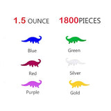 Dinosaur Confetti Metallic Foil Scatter For Dino Theme Birthday Party Celebrations Table Decoration Arts & Crafts Diy Party Favor 1.5 Ounce 1800 Pieces