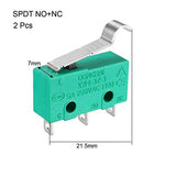 2Pcs Kw4-3Z-3 5A/250Vac Simulated R-Lever Type Micro Switches