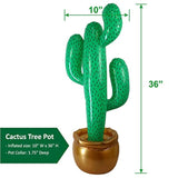 2 Pack Inflatable 36" Cactus Prop Décor Mexicano Fiesta Cinco De Mayo Party