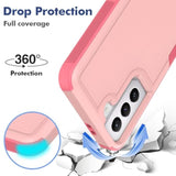 Designed For Samsung Galaxy S22 Plus Case 2 In 1 Military Grade Drop Heavy Duty Rugged Shockproof Protective Cover Case For Galaxy S22 Plus Phone Case (Pink)