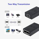 8K Mini Displayport To Displayport Converter Adapter,Mini Dp Female To Dp Fema