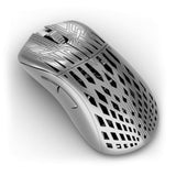 PWNAGE Stormbreaker Max CF Carbon Fiber Wireless Gaming Mouse 8kHz - 45grams Ultralight Esports Pro Gamer Flawless Xero Custom PAW3950 Optical Sensor 36,000 DPI - 8000Hz - Large Ergo -Platinum