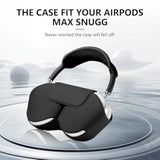 For Apple Airpods Max Case,Smart Case Cover Accessories With Sleep Mode Made By Pu Leather Original Replacement Carrying Case For Airpod Pro Max Headphones, Black