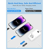6 Port Usb Charger Station - Usb C Charging Hub For Multiple Devices, Iphone 14/13 Pro Max/13 Pro/13, Ipad Pro, Switch, Galaxy S21 (White)