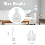 Outlet Wall Mount For Eero 7, No-Drill Plug Adapter With Hidden Cable Management, Space-Saving For Dual-Band Mesh System (1 Pack)