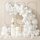 White Latex Balloon Garland Kit: 87pc Arch & Party Decor
