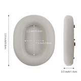 Wh-1000Xm5 Protein Leather Replacement Earpads For Sony Wh-1000Xm5 (Wh1000Xm5) Noise Canceling Headphones,Ear Pads Cushions With Noise Isolation Memory Foam(Beige)