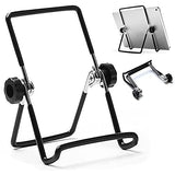 Adjustable Tablet Stand Holder, Non-Slip Foldable Holder Cradle Fit For 9-12.9" Tablets, Ipad, Samsung And Kindle Fire, Display Stands Picture Frame Stand For Photos (Large Black)