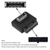 Usb 3.0 (3.1 Gen 2) Internal Idc 19 Pin Motherboard Header To Type-E A-Key Usb