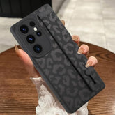 Compatible With Samsung Galaxy S25 Ultra Case With Strap Wrist, Cheetah Print Shockproof Soft Tpu Protective Cover For Women Girls, Anti Scratch Case For Galaxy S25 Ultra 6.9 Inch, Black