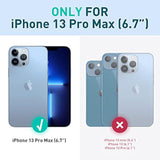 i-Blason Premium Phone Case for iPhone 13 Pro Max with Screen Protector, 6.7 Inch Azure