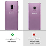 Clear Protective Case for Samsung Galaxy S9 Plus and S9+, Shockproof Bumper with Airbag Corners, Hybrid Design Hard PC Back and Flexible TPU Frame