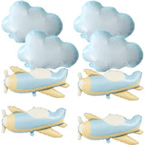 8pcs Cloud & Airplane Balloons Set for Baby Shower or Birthday Decorations