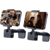 2 Pack Airplane Phone Holder – Travel Essentials Accessories For Flight, Cruise, Car, Desk – Universal Foldable Cell Phone Stand Mount – Mini Size Hands-Free For Iphone, Samsung, Android