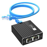 Ethernet Splitter 1 To 2 With Cat6 Cable (4.9Ft), High-Speed 1000Mbps Internet Splitter For Router/Switch/Modem, Ethernet Switch 2 Port Compatible With Cat5/5E/6/7/8 (2 Devices Simultaneously)