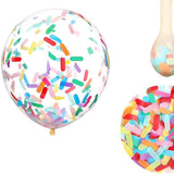 25-Pack Confetti Balloons for Birthday, Baby Shower & Family Party Decorations