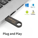 16G/32G/64G/128G Flash Drive, Sleek Metal Usb 2.0, Metal Waterproof Compact Pen Drive,Thumb Drive, High Speed Memory Stick For Pc Laptop Computer (Gold, 16, Gb)