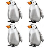 6pcs Walking Penguin Foil Balloons for Baby Shower & Birthday Party Decor